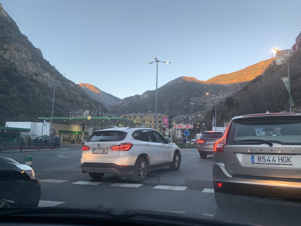 Bouchons à l'entrée de l'Andorre