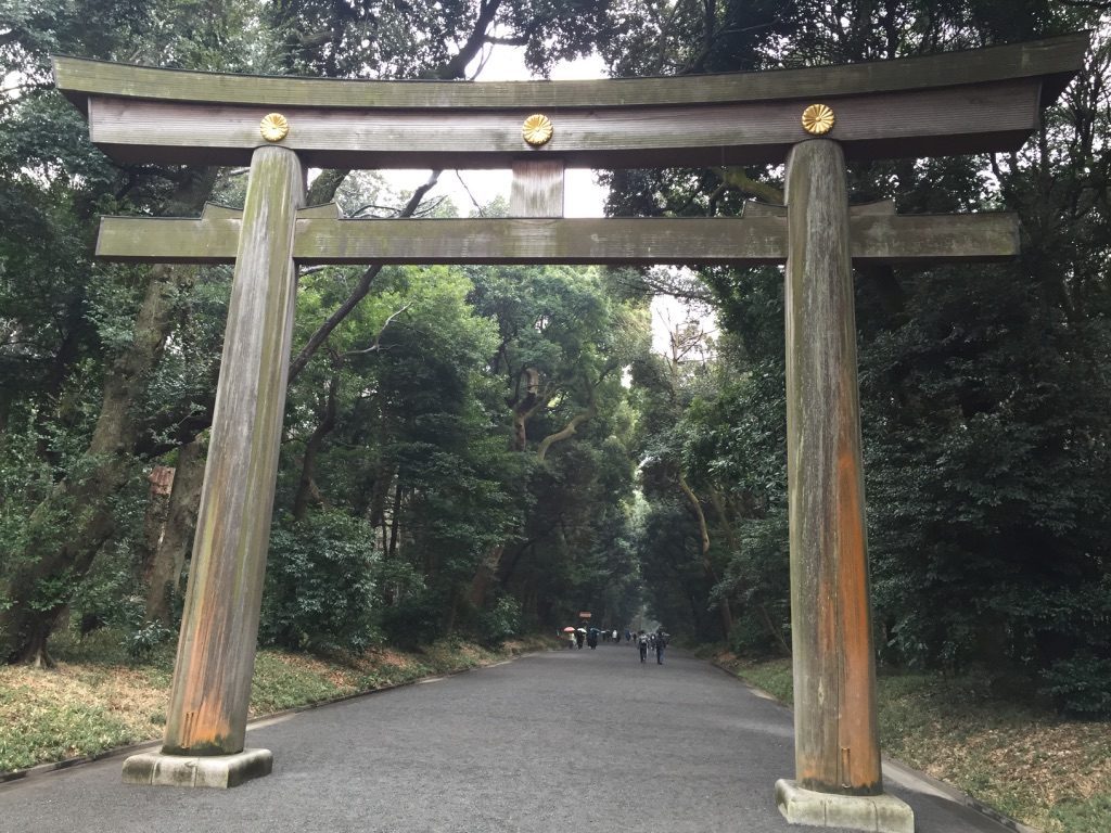 Entrée au sanctuaire Meiji-jingū