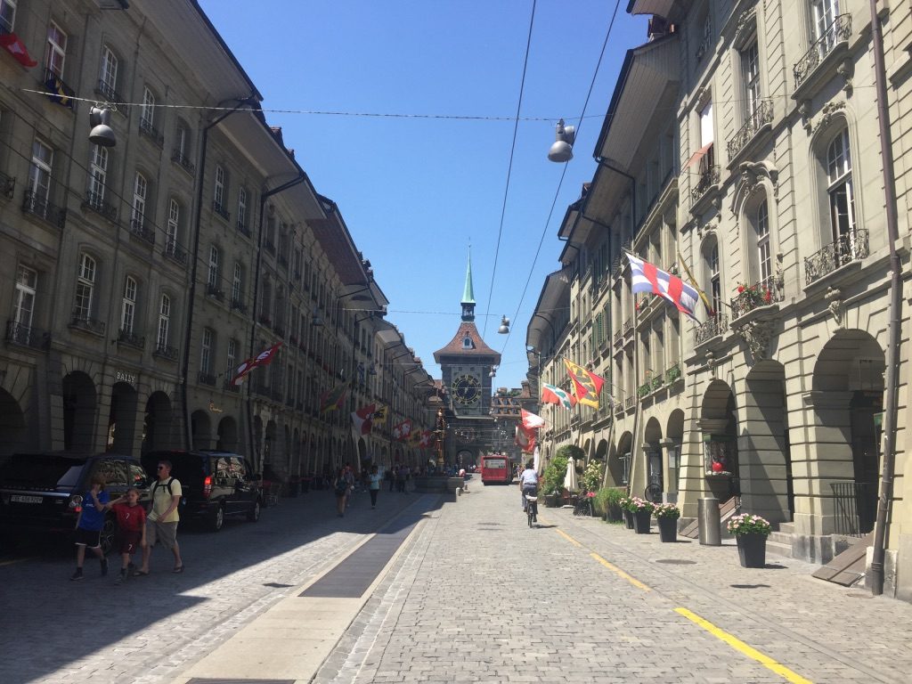 Zytglogge sur la rue Kramgasse