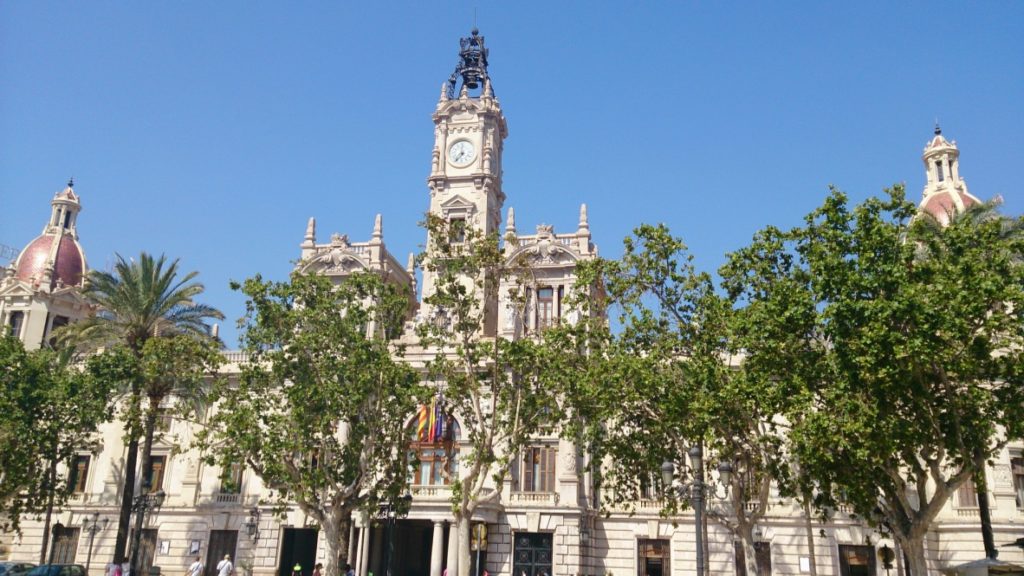 Hôtel de ville à Valence en Espagne